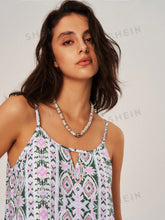 Women's Vacation Fringe Hem Cami Top And Shorts Set